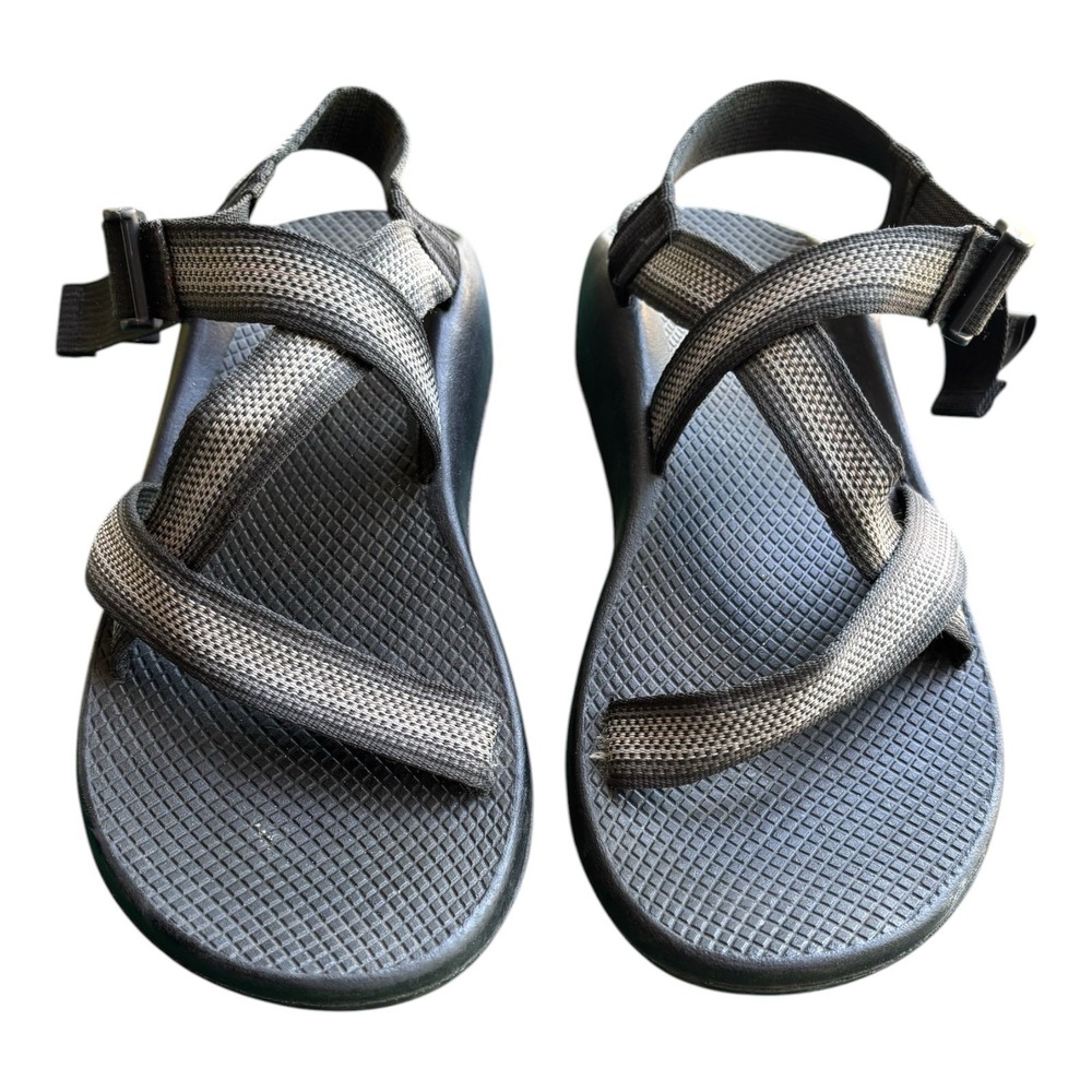 Chaco Z/1 Classic Sandals Mens 10 Gray Adjustable Strap Outdoor Hiking J10596